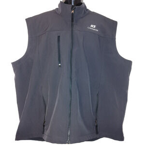 ADT Commercial Men's Black Softshell Vest Full Zip Jacket Size 2XL BG10